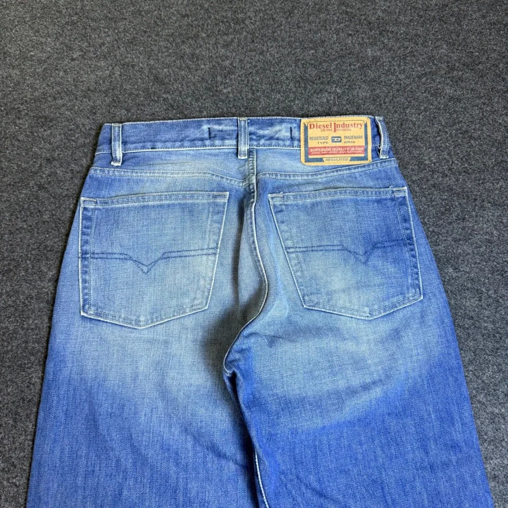 Diesel Wide Leg Jeans Mens 31 Blue Y2K Baggy Denim Made In Italy RR55